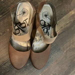 OTBT Rexburg Leather Wedges , Brown/Tan/Neutral, Size 11M